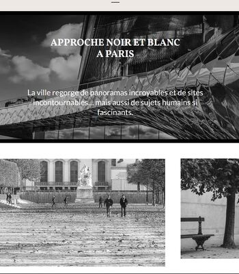 APPROCHE NOIR & BLANC   A PARIS